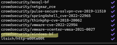 crowdsecurity/windows-bf - сценарий обнаружения брутфорс атак для windows