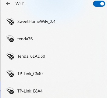 Заблокированные WLAN сети отображаются в списке, но не доступны для подключения