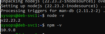 Установка nodejs и npm в debian